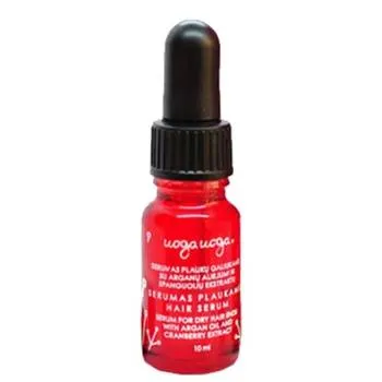 Serum de par vegan cu acid hialuronic si proteina de grau Bio, 15ml, Uoga Uoga