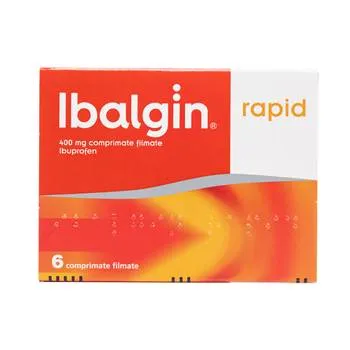 Ibalgin Rapid 400mg, 6 comprimate filmate, Sanofi