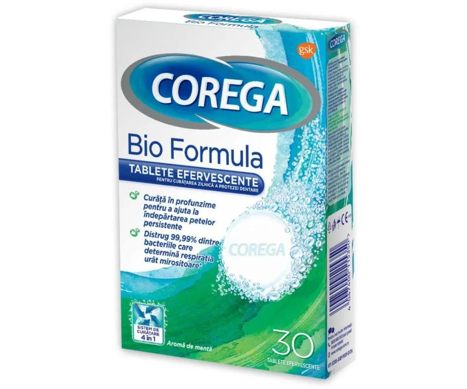 COREGA TABS BIOFORMULA 3D 30 TABLETE