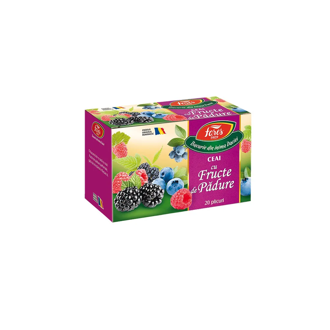 Ceai Fructe de Padure Aromfruct, 20 plicuri, Fares