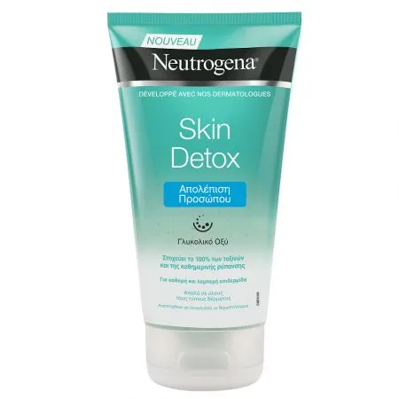 Gel-Scrub revigorant pentru fata Skin Detox, 150 ml, Neutrogena