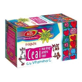 Ceai mai drag pentru copii cu Vitamina C, 20 plicuri, Fares