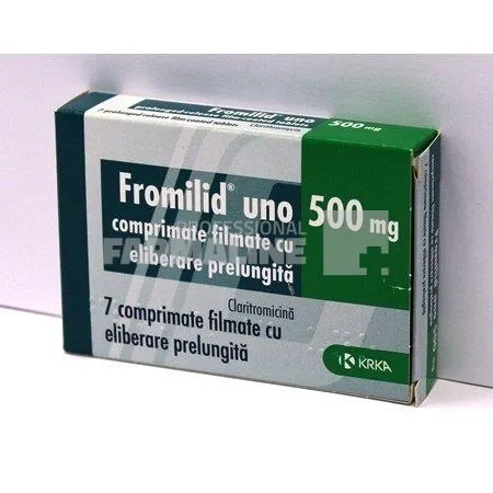 FROMILID R UNO x 7 COMPR. FILM. ELIB. PREL. 500mg KRKA D.D.