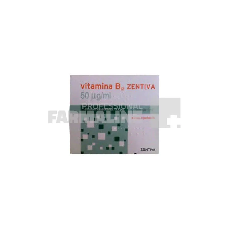 VITAMINA B12 ZENTIVA 50?g/ml x 5 SOL. INJ. 50ÃƒÂg/ml ZENTIVA SA