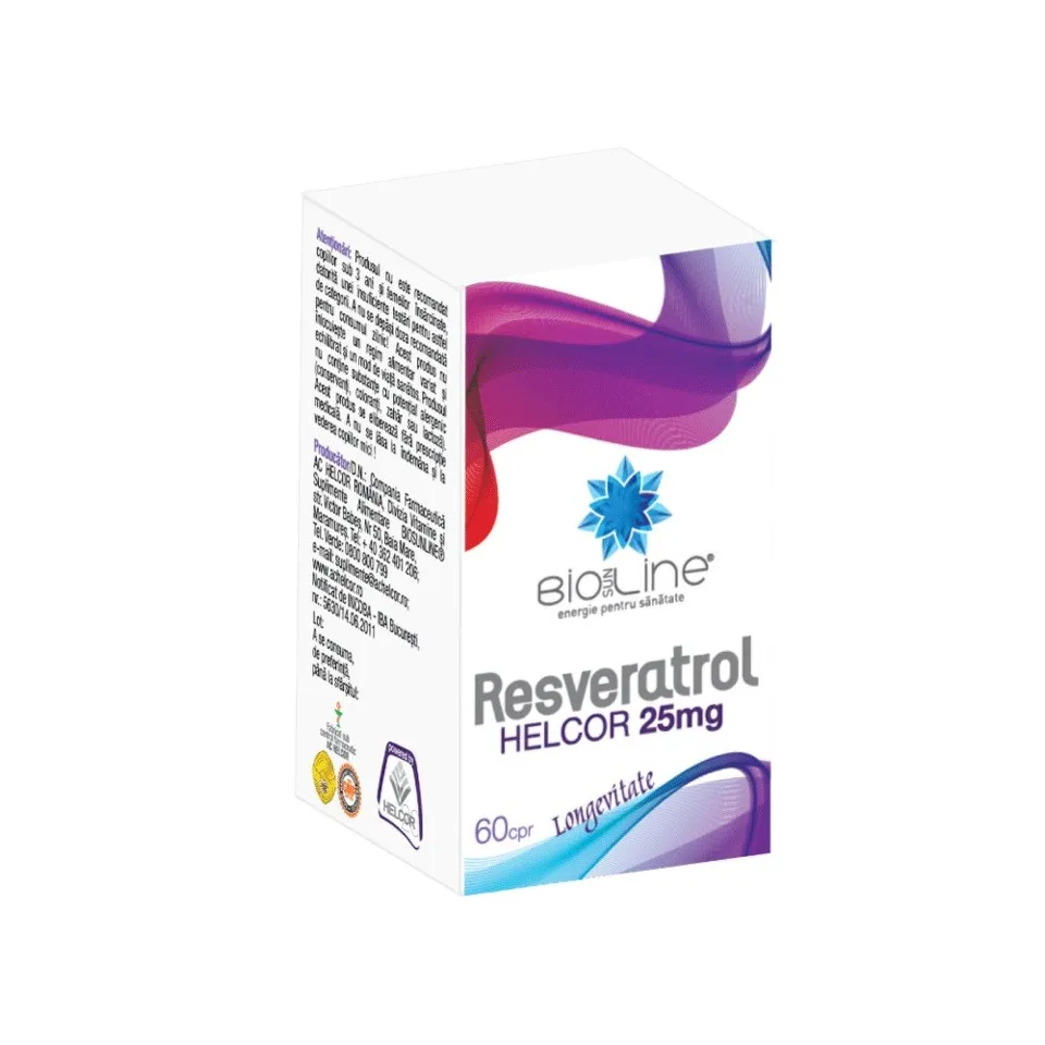 RESVERATROL FORTE 200MG 60 CAPSULE HELCOR