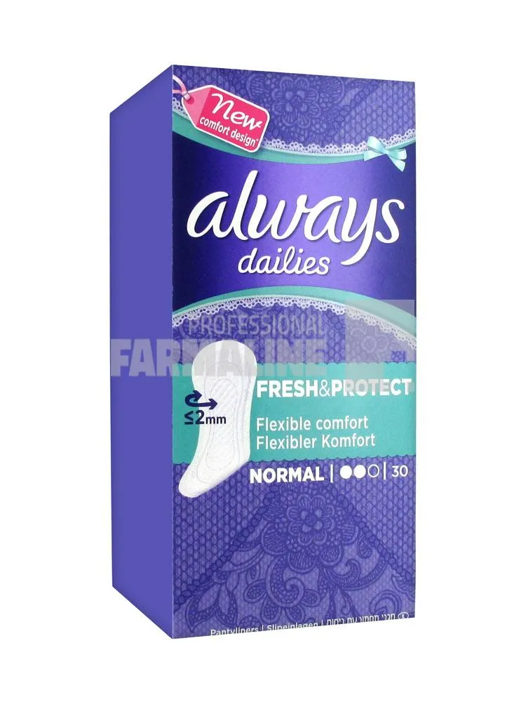 Always Dailies Fresh & Protect normal 30 bucati