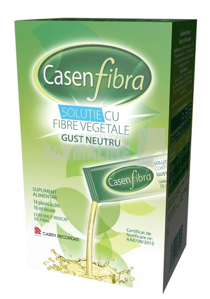 Casen Fibra Solutie cu fibre vegetale gust neutru 14 plicuri