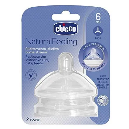 Natural Feeling Tetina Silicon Flux Rapid 6+