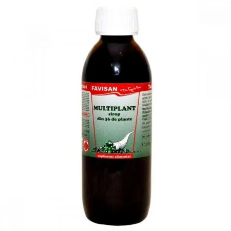 Sirop Multiplant din 36 de plante, 250 ml, Favisan