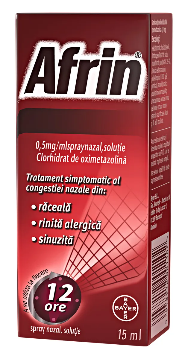 Afrin 0,5mg/ml spray nazal x 15ml