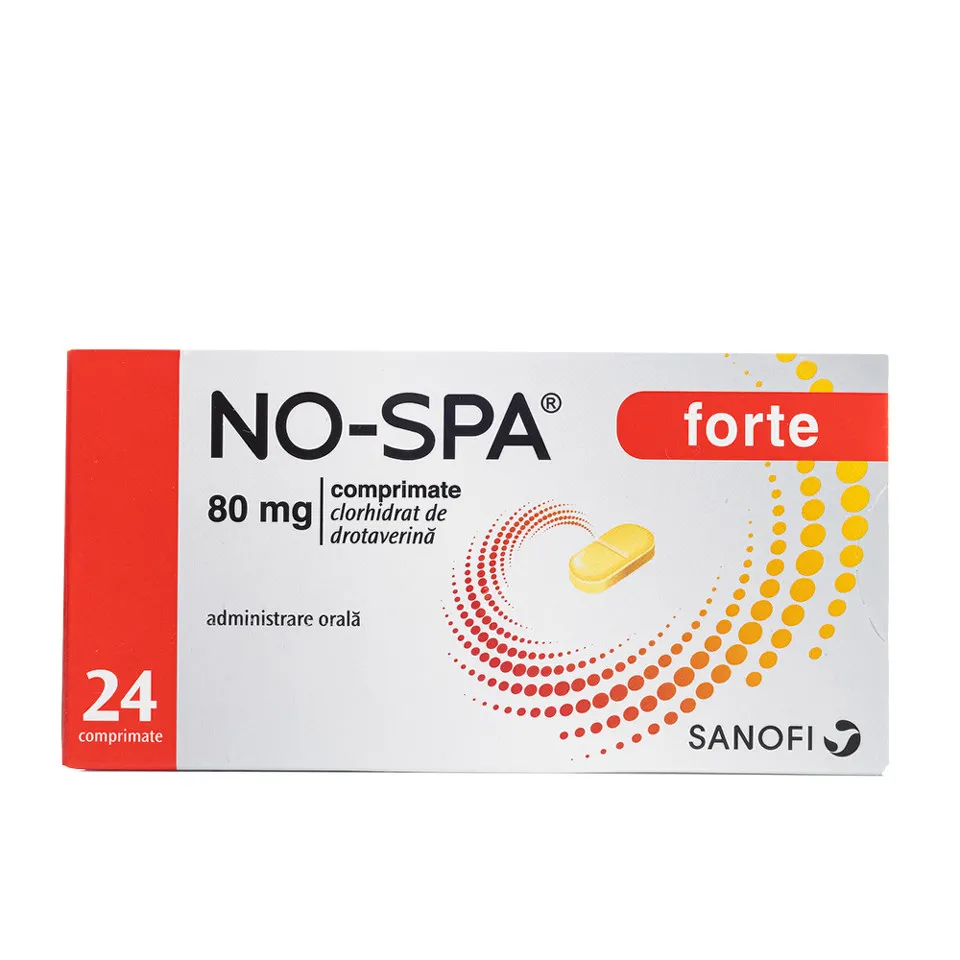 NO-SPA FORTE 80MG X 24 COMPRIMATE