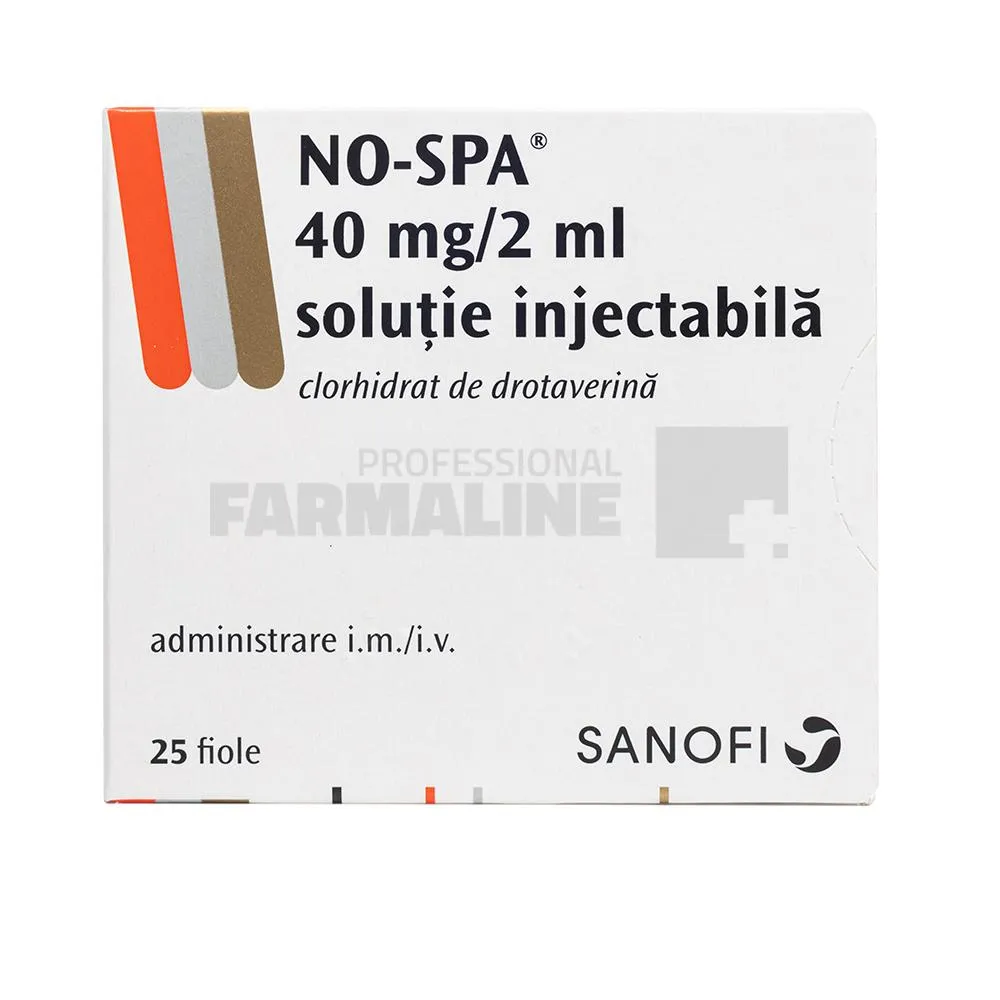 NO SPA 40 mg/2 ml X 25