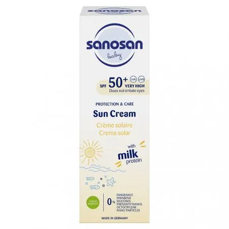 Crema pentru protectie solara SPF 50+, 75 ml, Sanosan