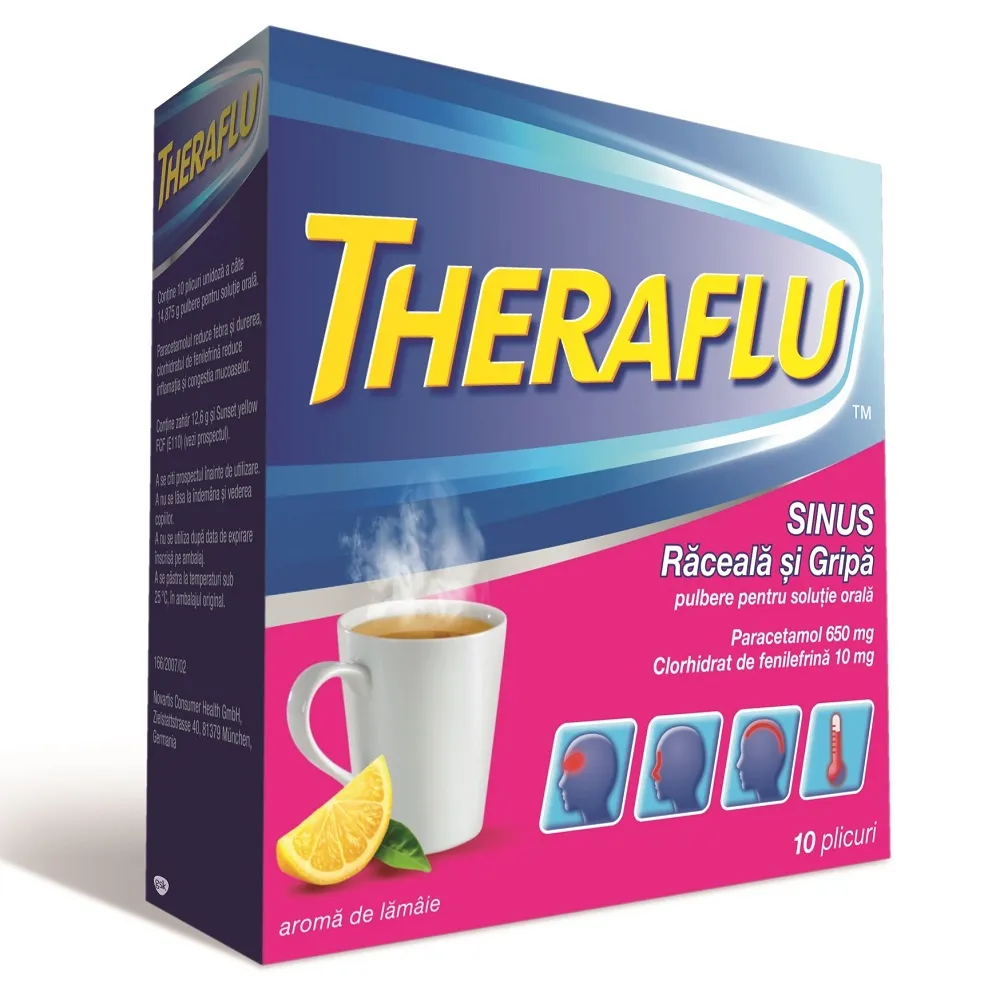 Theraflu Sinus raceala si gripa x 10 plicuri