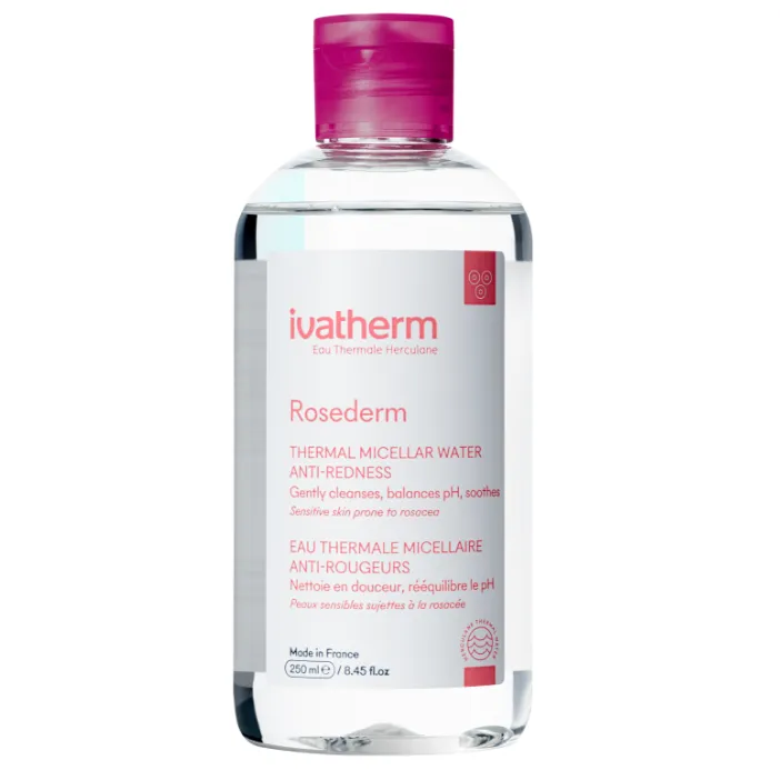 Lotiune micelara anti-roseata Rosederm, 250 ml, Ivatherm