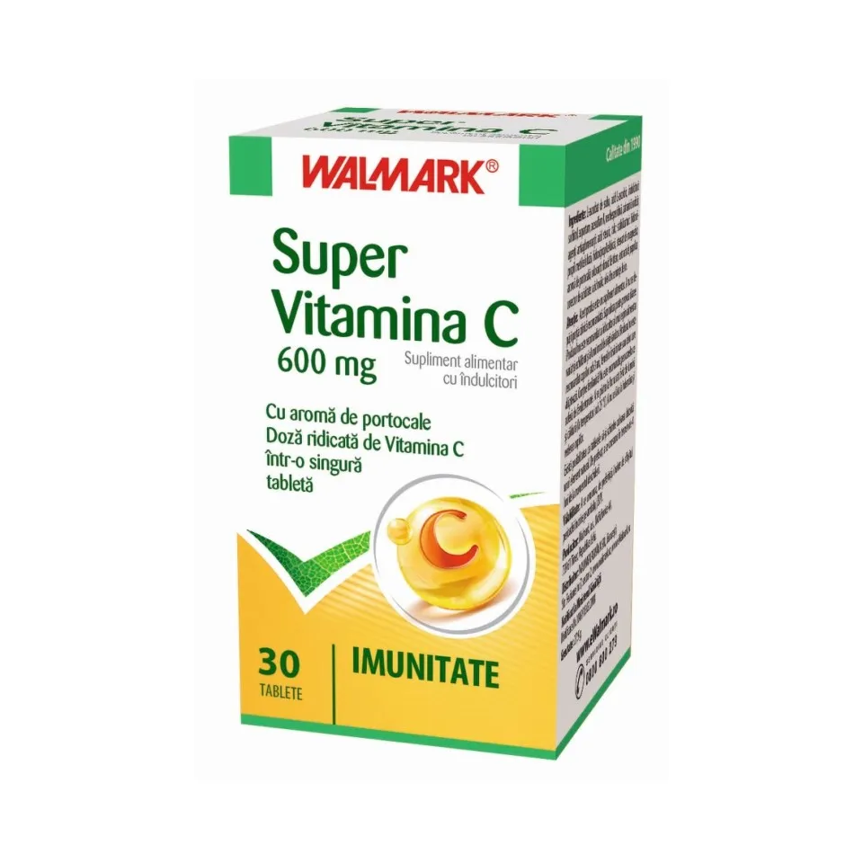 SUPER VITAMINA C 600MG X 30 TABLETE