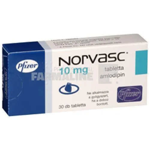 NORVASC 10 mg X 30 COMPR. 10mg PFIZER EUROPE MA EEI