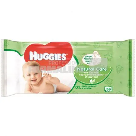 Huggies Natural Care Servetele umede aloe vera 56 bucati