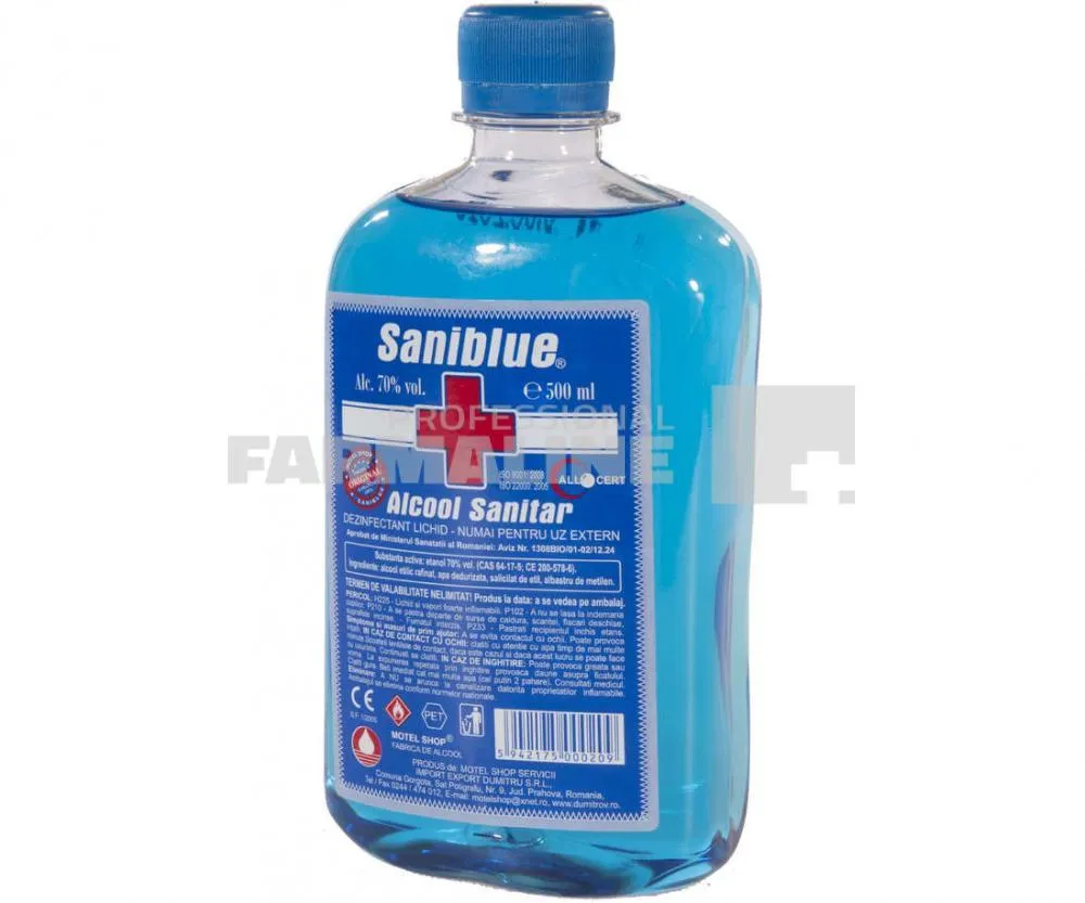 Saniblue Alcool sanitar 70% 500 ml