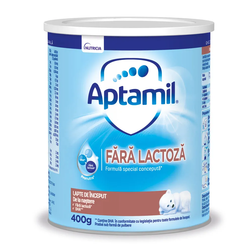 APTAMIL FARA LACTOZA X 400 G LAPTE COPII  MILUPA