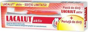 LACALUT AKTIV SET PASTA DINTI 75 ML + PERIUTA