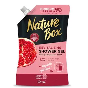 Rezerva gel de dus cu ulei de rodie presat la rece, 500ml, Nature Box