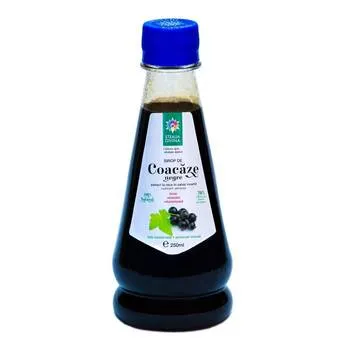 Sirop natural de coacaze negre presat la rece, 250ml, Steaua Divina