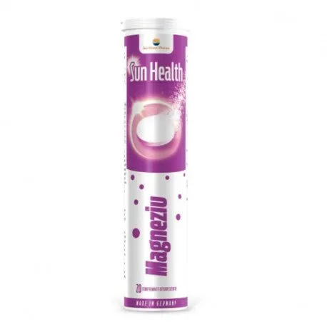 Magneziu Sun Health, 20 comprimate efervescente