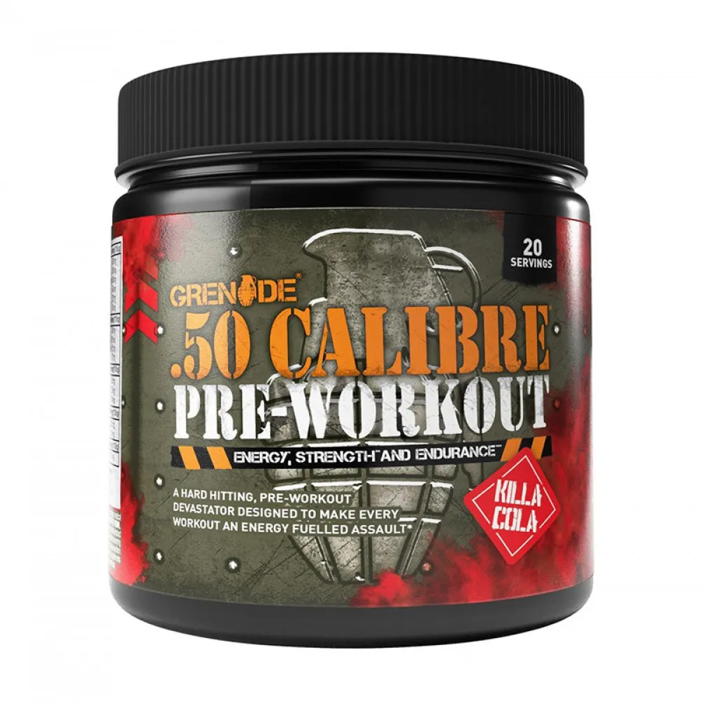 Grenade .50 Calibre Pre-workout cu aroma de Killa Cola (232 grame), GNC