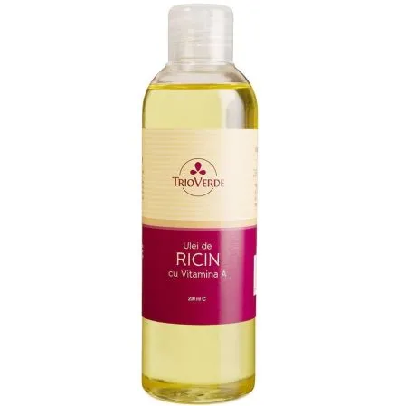 Ulei de ricin cu vitamina A, 200 ml, Trio Verde