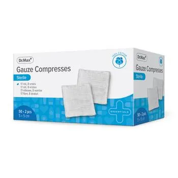 Dr. Max Comprese sterile 5cm x 5cm, 2 bucati