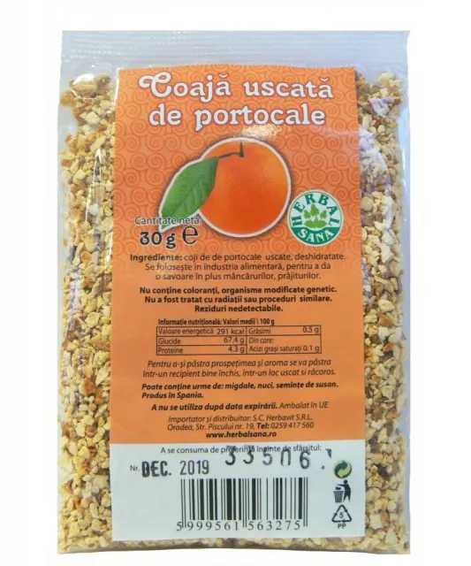 Herbavit Coaja Uscata de Portocala 30g