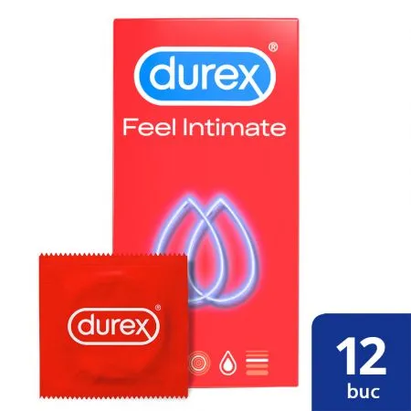 Prezervative Feel Intimate, 12 bucati, Durex