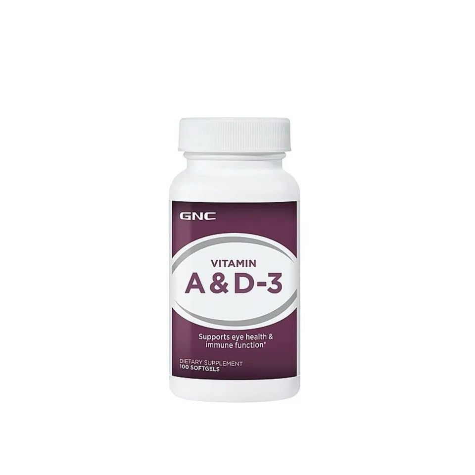 GNC VITAMIN A 5000UI - D 400UI X 100 CAPSULE GELATINOASE