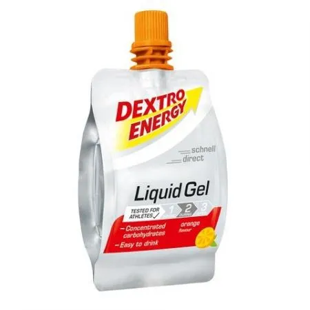 Gel lichid energizant cu aroma de portocala, 60 ml, Dextro Energy