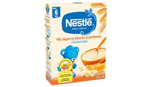 NESTLE Mic dejun grau + portocala + banane x 250g