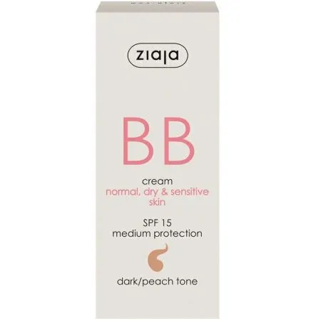 Crema BB cu SPF15 nuanta natural pentru ten normal uscat, 50 ml, Ziaja
