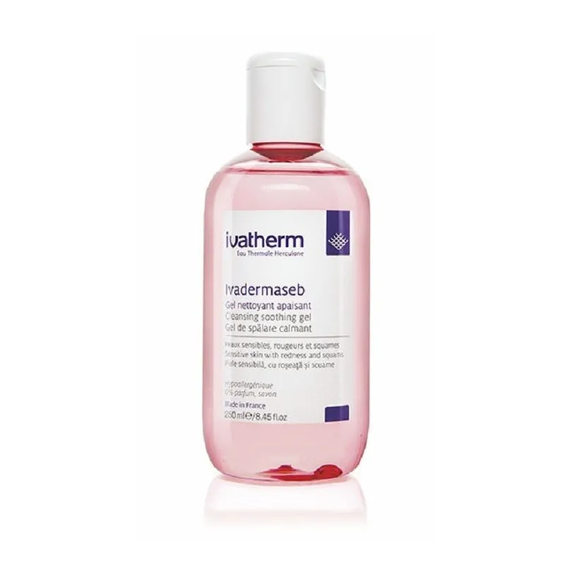 IVATHERM IVADERMASEB GEL DE SPALARE CALMANT PENTRU FATA SI CORP 250ML