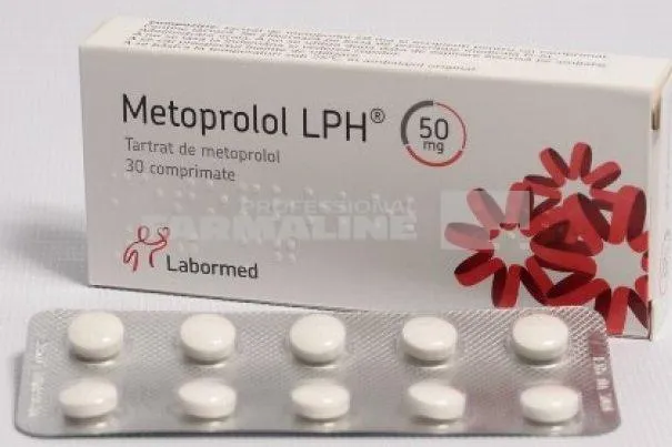 METOPROLOL LPH 50 mg x 30 COMPR. 50mg LABORMED PHARMA SA