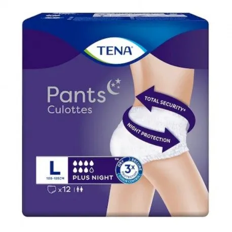 Scutece adulti TENA Pants Plus Night Large, 12 buc