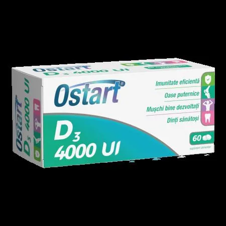Ostart D3 4000UI, 60 comprimate, Fiterman