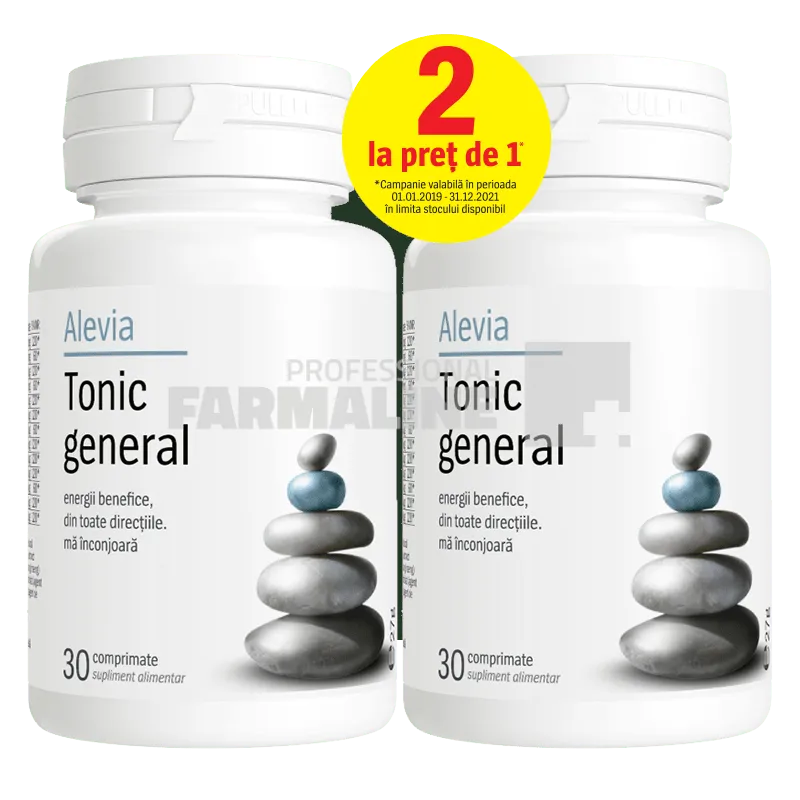 Alevia Tonic general 30 comprimate 1+1 Gratis