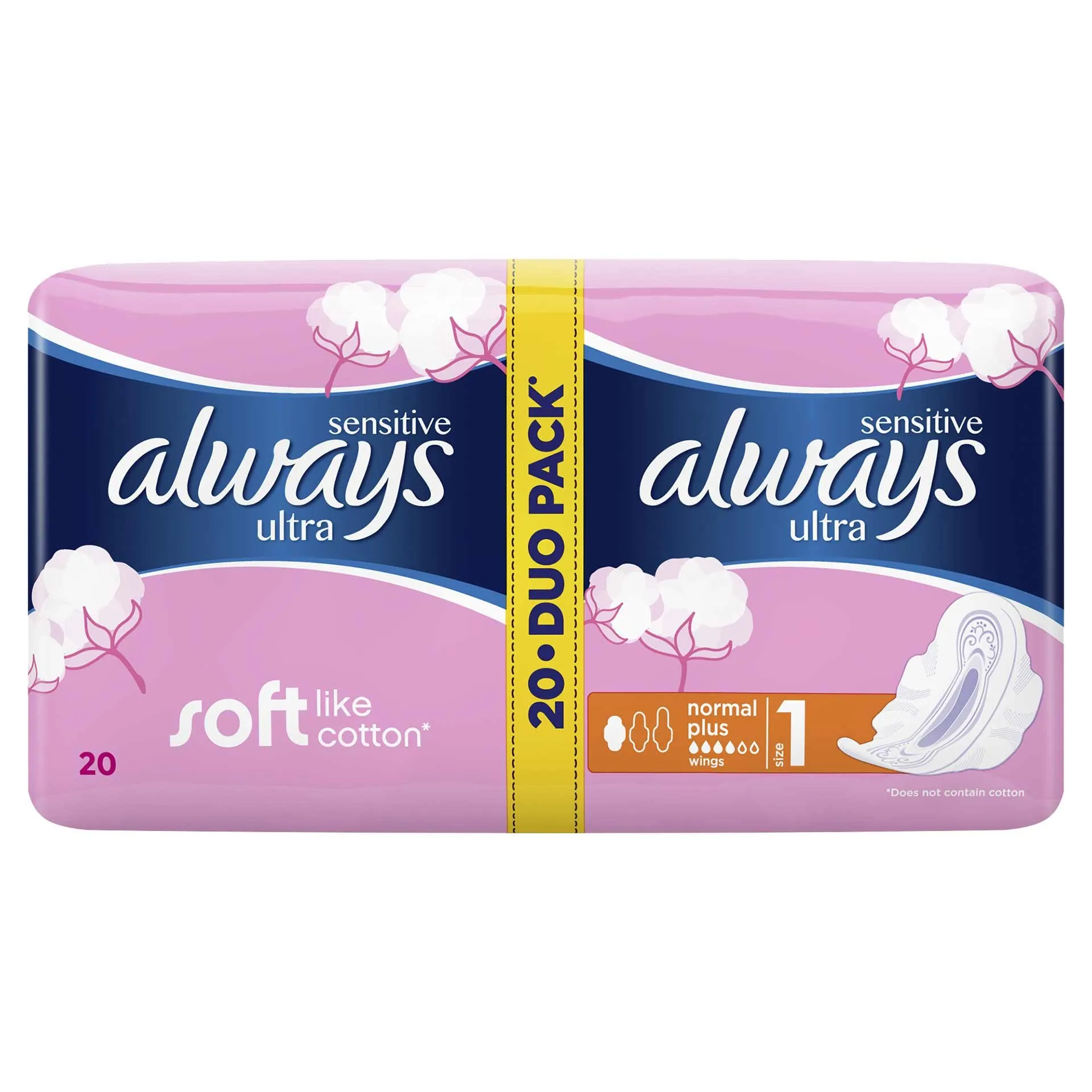 Always Sensitive Ultra Plus Duo Normal  Absorbante 20 bucati