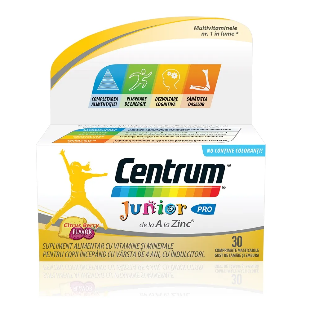 Centrum Junior Pro de la A la Z, 30 comprimate, Gsk