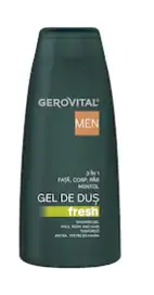 Gel de dus Fresh 3 in 1, 400 ml, Gerovital Men 451