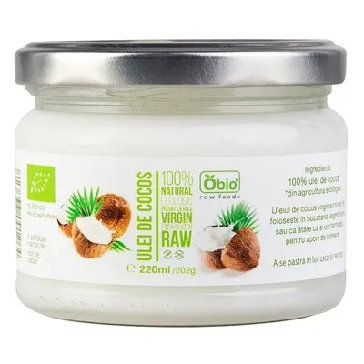 Obio Ulei de Cocos Raw Bio 220ml