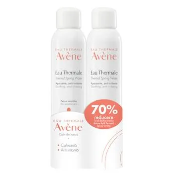 Pachet Apa termala spray 1 + 70% reducere la al doilea produs, 2 x 300ml, Avene