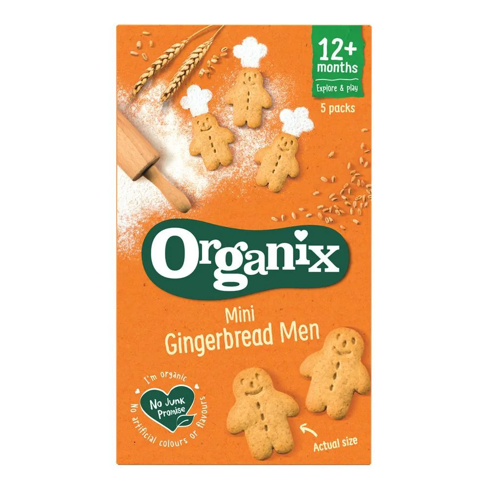 Organix Biscuiti BIO cu ghimbir 12l+ x 125g