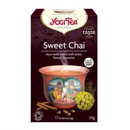 Ceai Bio Sweet Chai, 17 plicuri, Yogi Tea