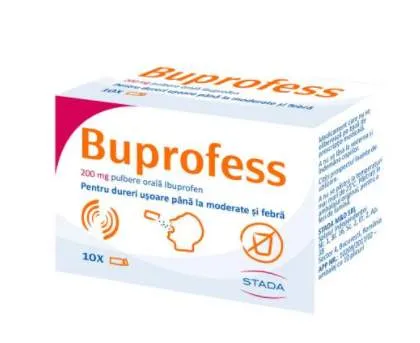 BUPROFESS 200MG PULBERE ORALA 10 PLICURI